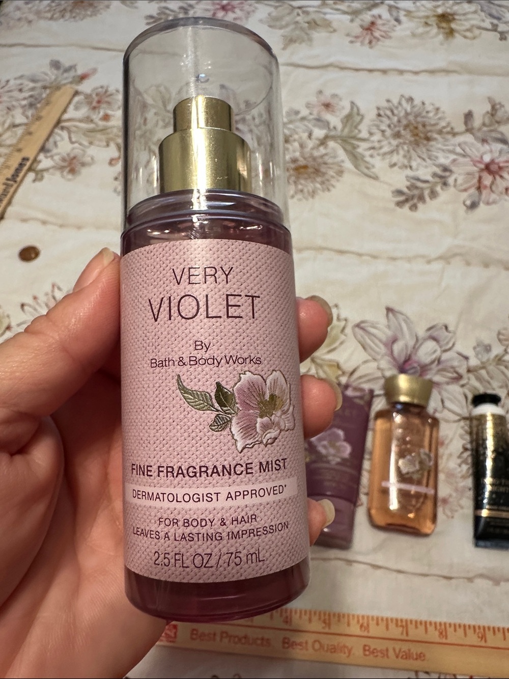 Bath & Body Works Very Violet Set – Pink, Gold, Black - Picture 2 of 5
